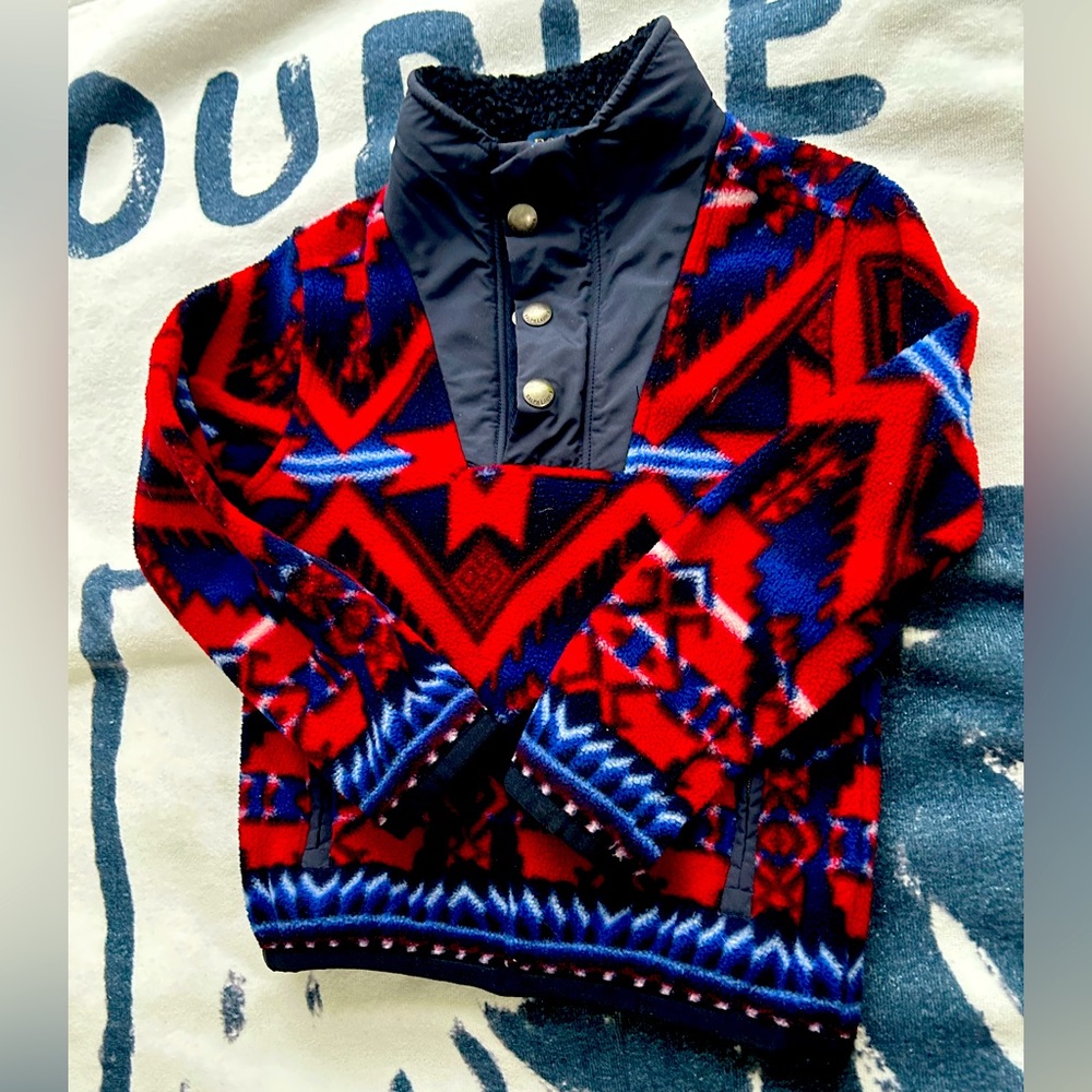 Polo Ralph Lauren Nordic Navajo print pullover fleece Toddlers 4T